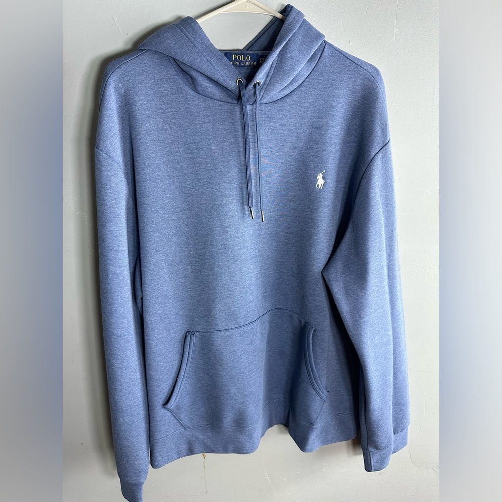 Polo by Ralph Lauren Blue Hoodie Size 2XL Soft material good condition